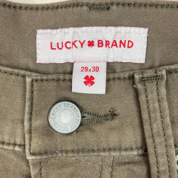 Lucky Brand 121 Slim Straight Men's Brown Pants Sz 29/30 - Picture 4 of 9